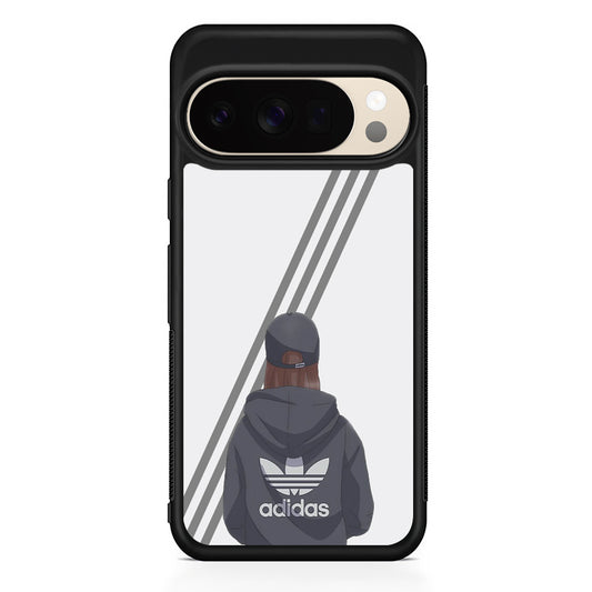 Adidas Girl Hype Stripe Google Pixel 10 Pro XL Case | Slim Google Pixel 10 Pro XL Protective Case