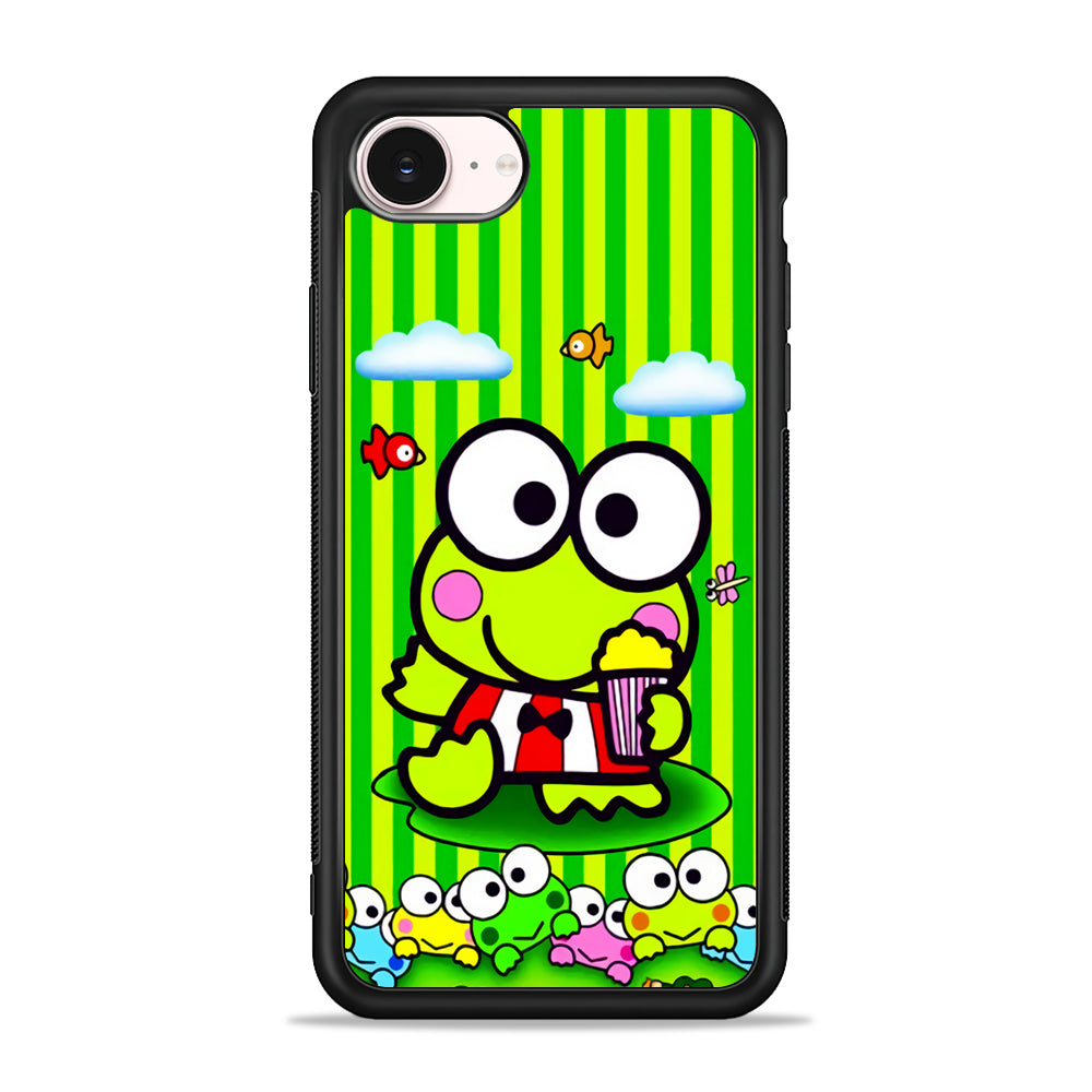 Keroppi Stripe Green iPhone 17e Case - Silicone Case