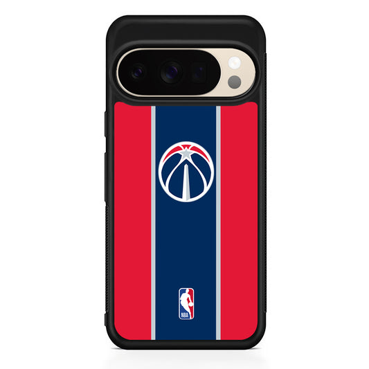 NBA Washington Wizards Stripe Google Pixel 10 Pro XL Case | Slim Google Pixel 10 Pro XL Protective Case