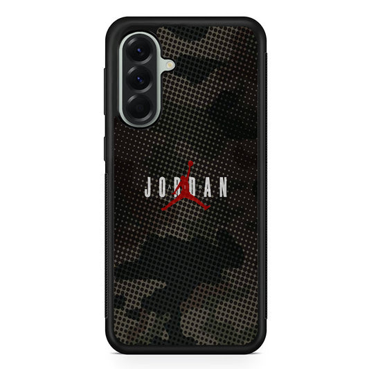 Air Jordan Gradation of Dark Camouflage Samsung Galaxy A56 Case | Samsung Galaxy A56 Rubber Protective Case