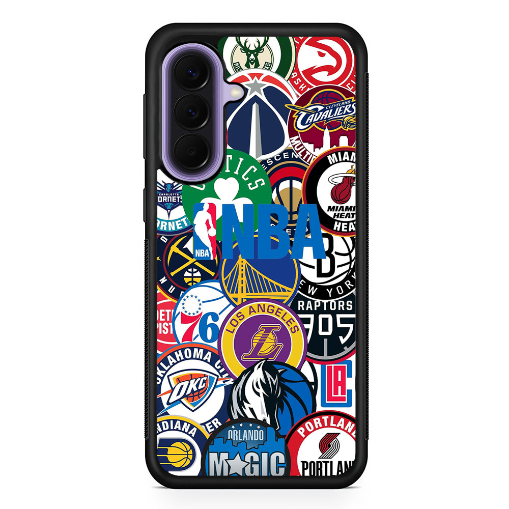 All NBA Basketball Teams Samsung Galaxy A57 Case | Slim Samsung Galaxy A57 Rubber Case