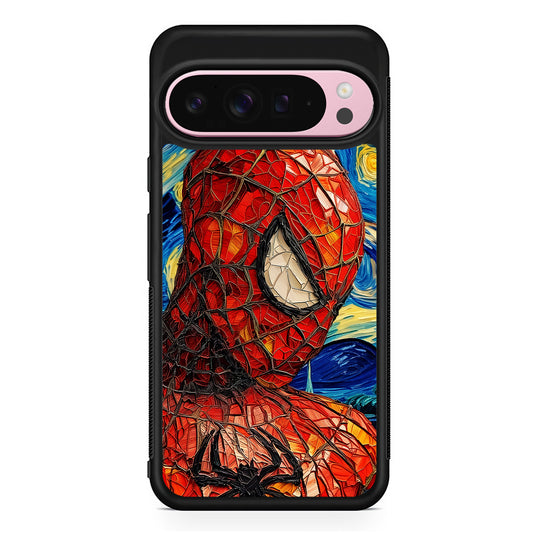 Spiderman Starry Night Google Pixel 9 Pro XL Case | Protective Cover