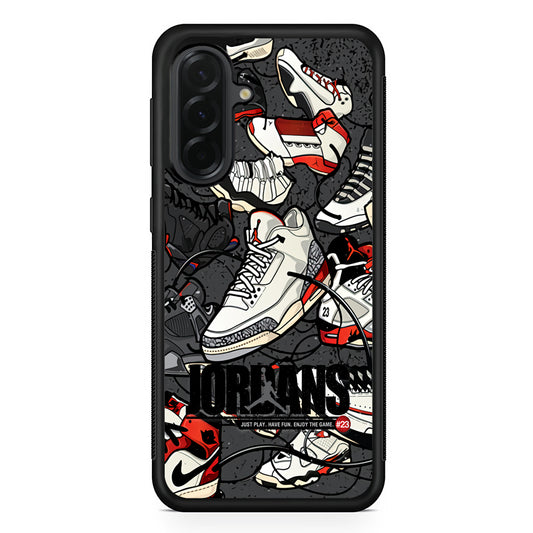 Air Jordan Play and Enjoy The Game Samsung Galaxy A36 Case | Slim Samsung Galaxy A36 Protective Case