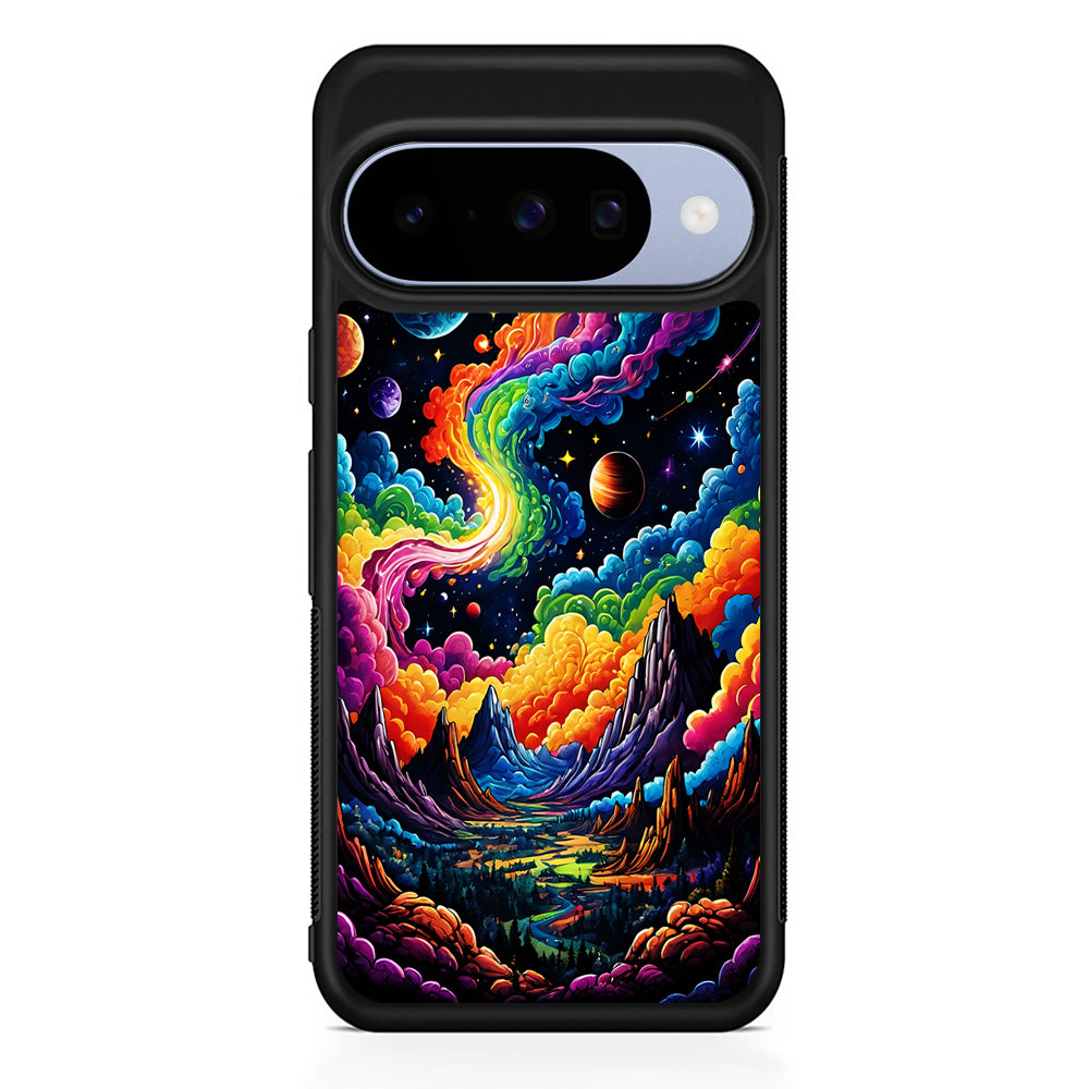 Space Planets Fantasy Google Pixel 10 Case | Google Pixel 10 Rubber Protective Case