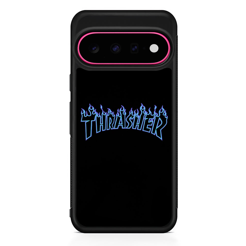Thrasher Blue Flame Google Pixel 11 Case - Stylish Protective Phone Case