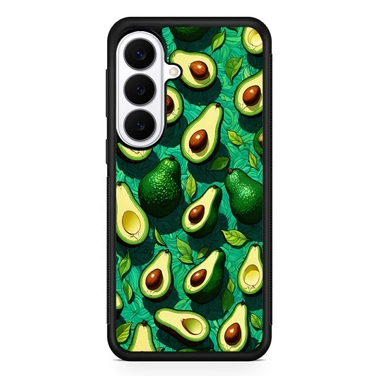 A Pattern of Avocado Cut in Half Samsung Galaxy S26 Plus Case | Slim Protective Cover for Samsung Galaxy S26 Plus