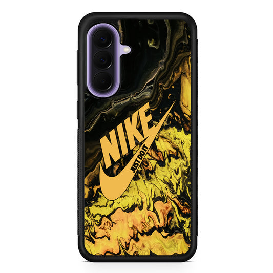 Nike Marble Yellow Liquid Samsung Galaxy A57 Case | Samsung Galaxy A57 Protective Cover