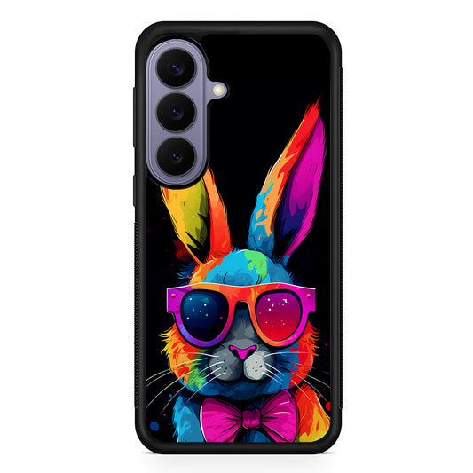 Cool Bunny With Sunglasses Samsung Galaxy S26 Case | Durable Rubber Case for Samsung Galaxy S26