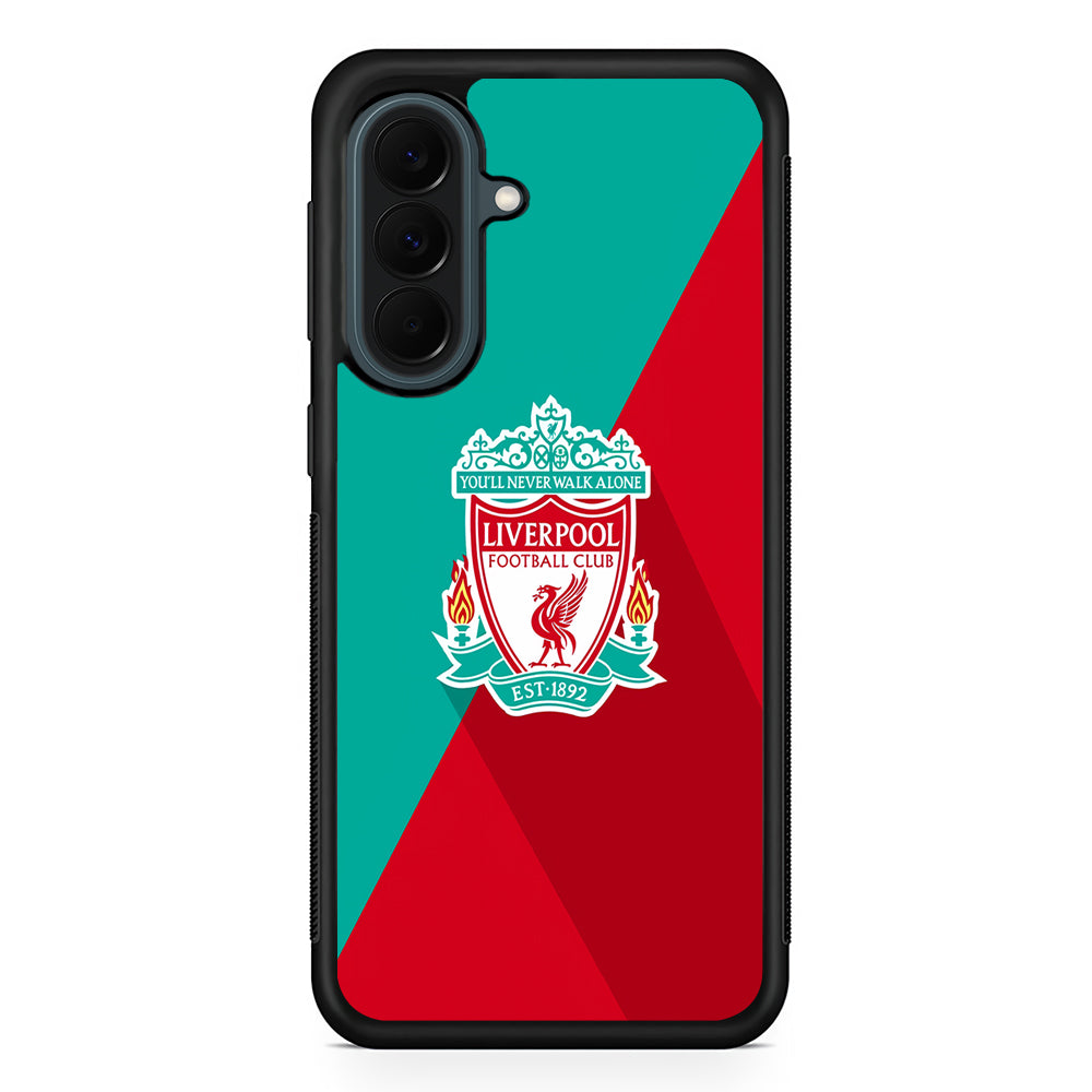 Liverpool FC Green Red Samsung Galaxy A37 Case | Samsung Galaxy A37 Rubber Phone Case