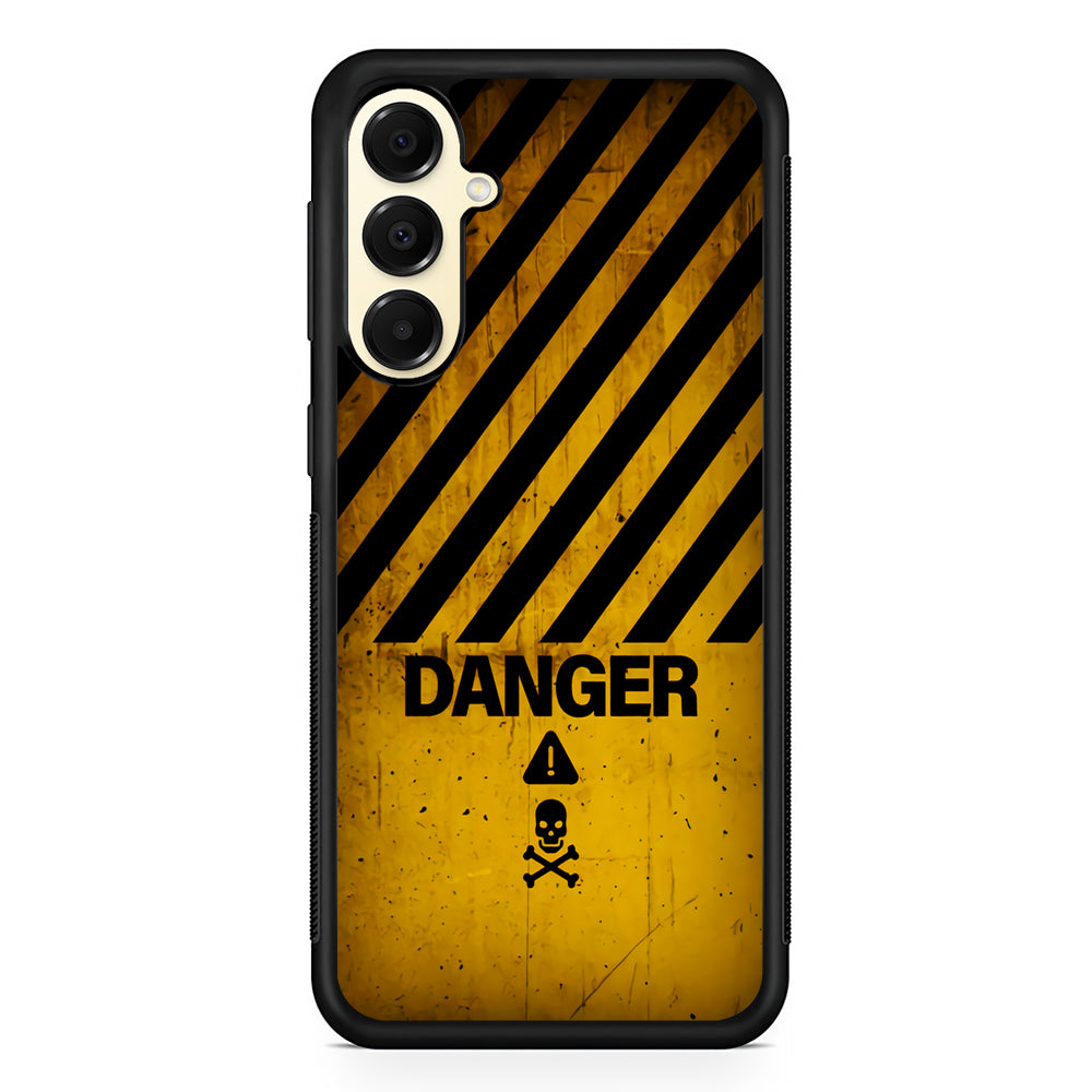 Danger Symbol Samsung Galaxy A16 Case | Slim Rubber Samsung Galaxy A16 Case