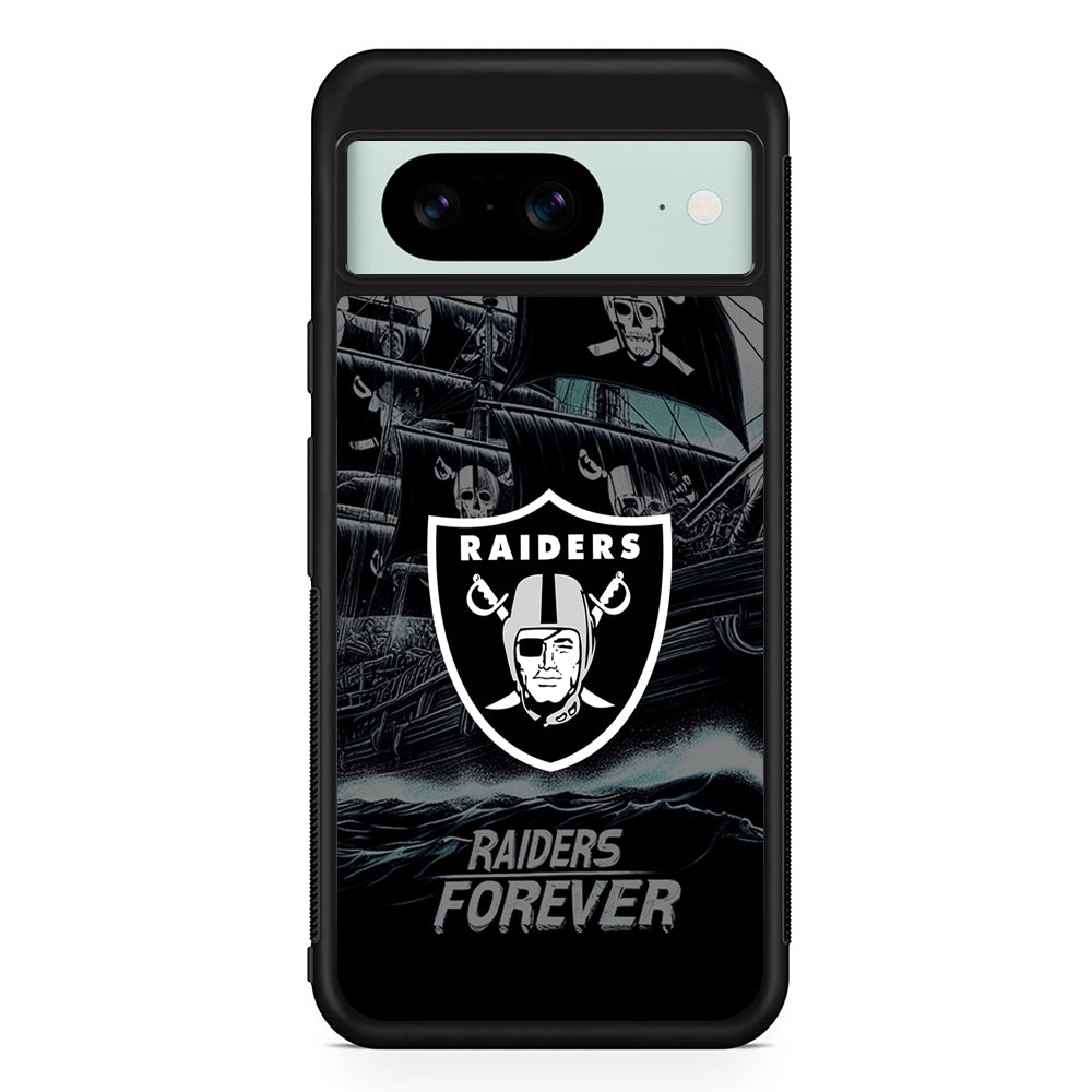 NFL Las Vegas Raiders Forever Google Pixel 8 Case | Durable Protective Cover for Google Pixel 8