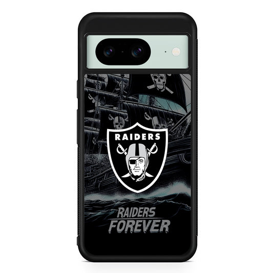 NFL Las Vegas Raiders Forever Google Pixel 8 Case | Durable Protective Cover for Google Pixel 8