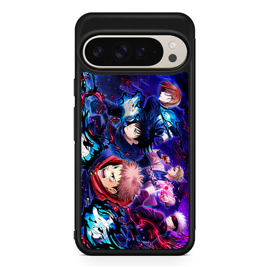 Main Characters of Jujutsu Kaisen Google Pixel 9 Pro Case | Slim Protective Cover