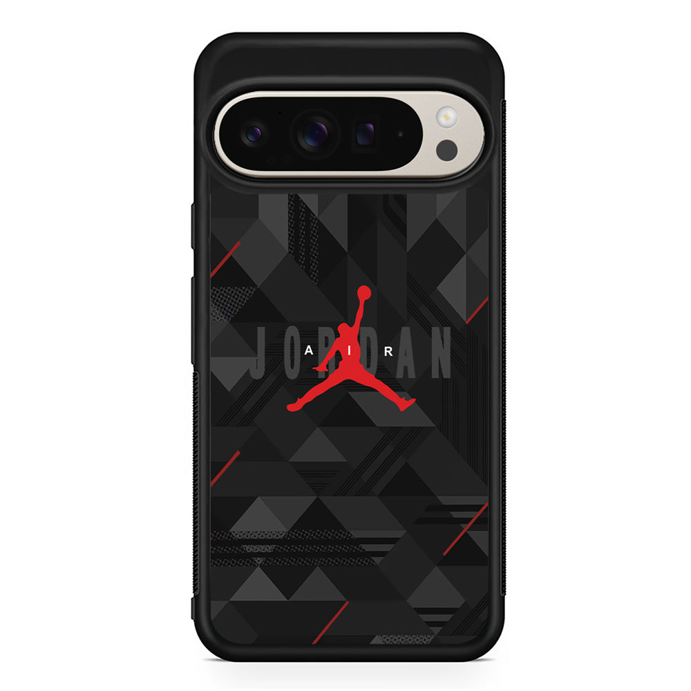 Air Jordan Black Shapes Google Pixel 9 Pro Case | Slim Protective Cover