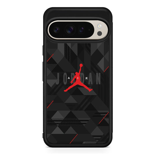 Air Jordan Black Shapes Google Pixel 9 Pro Case | Slim Protective Cover