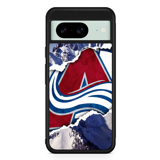 NHL Colorado Avalanche Mountains Google Pixel 8 Case | Durable Protective Cover for Google Pixel 8