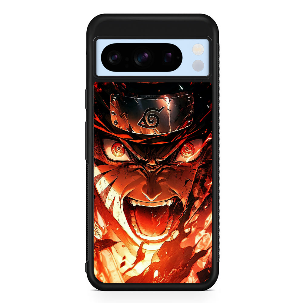 Naruto Uzumaki Goes Berserk Google Pixel 8 Pro Case | Slim Rubber Case for Google Pixel 8 Pro