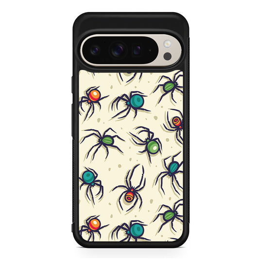 Colorful Spider Collection Google Pixel 9 Pro Case | Slim Protective Cover
