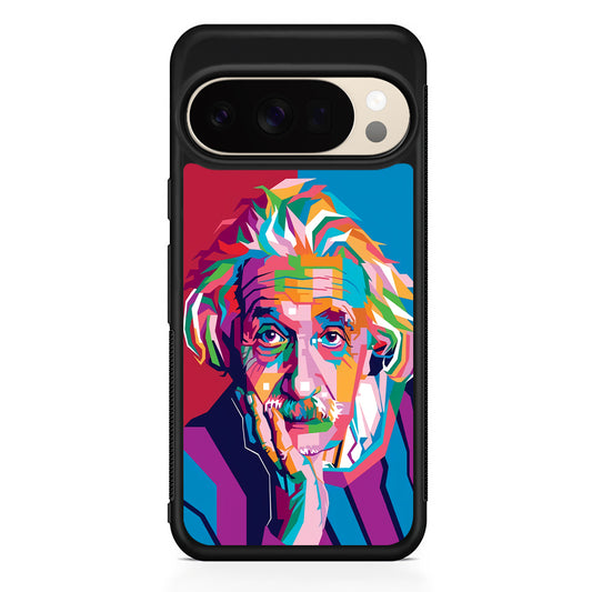 Albert Einstein Pop Art Illustration Google Pixel 10 Pro XL Case | Slim Google Pixel 10 Pro XL Protective Case