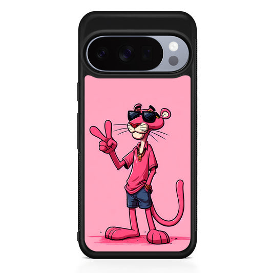 Pink Panther Wearing Glasses Google Pixel 10 Pro Case | Slim Google Pixel 10 Pro Rubber Case