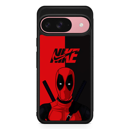 Nike Deadpool Red Grey Google Pixel 9 Case | Durable Google Pixel 9 Cover