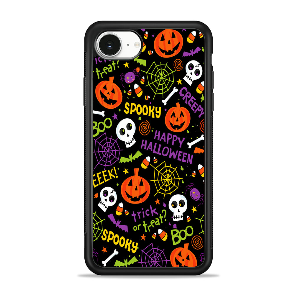 Happy Halloween Spooky iPhone 16e Case | Protective Phone Cover