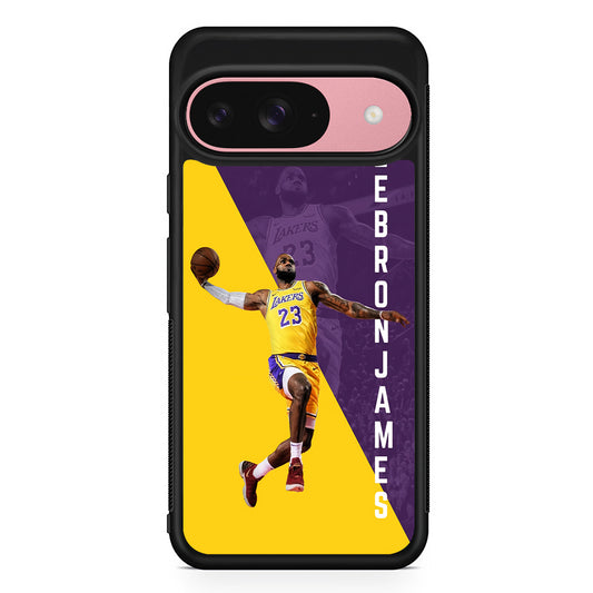 Lebron James Lakers 23 Google Pixel 9 Case | Google Pixel 9 Protective Rubber Case