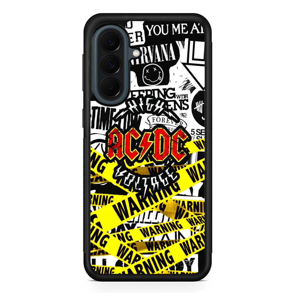 ACDC High Voltage Samsung Galaxy A37 Case | Samsung Galaxy A37 Rubber Phone Case
