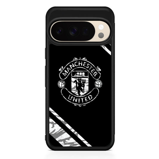 Manchester United Black Emblem Google Pixel 10 Pro XL Case | Slim Google Pixel 10 Pro XL Protective Case