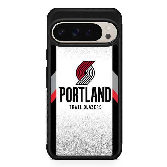 NBA Portland Trail Blazers Silver Google Pixel 9 Pro Case | Slim Protective Cover