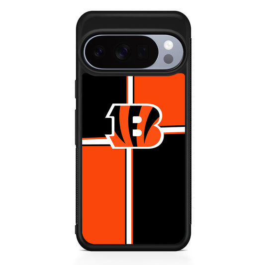 NFL Cincinnati Bengals Logo Google Pixel 10 Pro Case | Slim Google Pixel 10 Pro Rubber Case