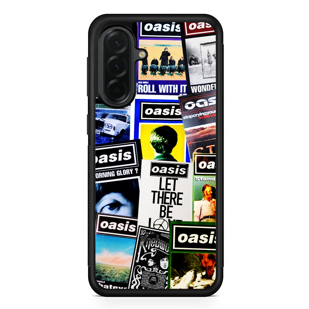 Oasis Album Cover Samsung Galaxy A36 Case | Protective Rubber Cover