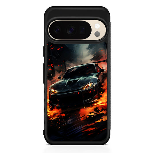 Sport Car Drift Smoke Google Pixel 10 Pro XL Case | Slim Google Pixel 10 Pro XL Protective Case