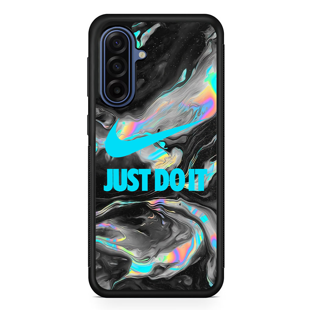 Nike Marble Chrome Samsung Galaxy A17 Case | Samsung Galaxy A17 Protective Rubber Case
