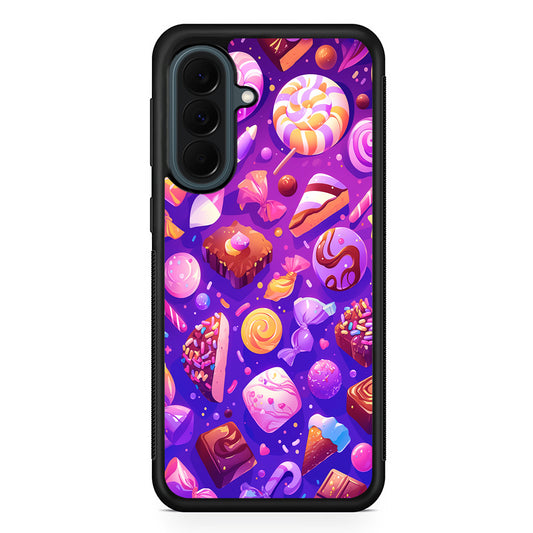 Various Kinds of Sweets and Candies Samsung Galaxy A37 Case | Samsung Galaxy A37 Rubber Phone Case