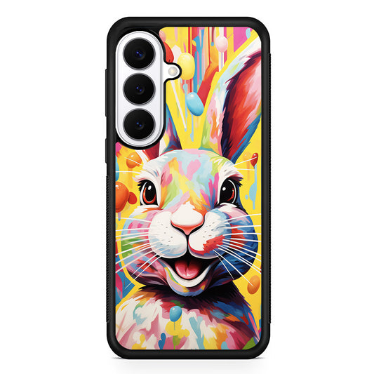 Happy Rabbit Painting Samsung Galaxy S26 Plus Case | Slim Protective Cover for Samsung Galaxy S26 Plus