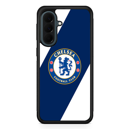 Chelsea FC Stripe Sling Logo Samsung Galaxy A37 Case | Samsung Galaxy A37 Rubber Phone Case