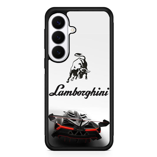 Lamborghini White Logo Car Samsung Galaxy S26 Plus Case | Lightweight Protective Cover for Galaxy S26 Plus