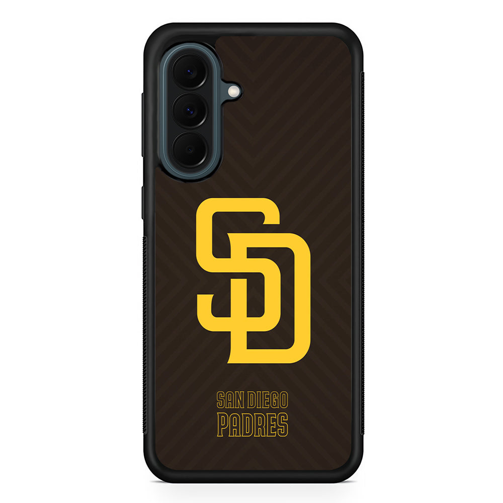 MLB San Diego Padres Team Samsung Galaxy A37 Case | Samsung Galaxy A37 Rubber Phone Case