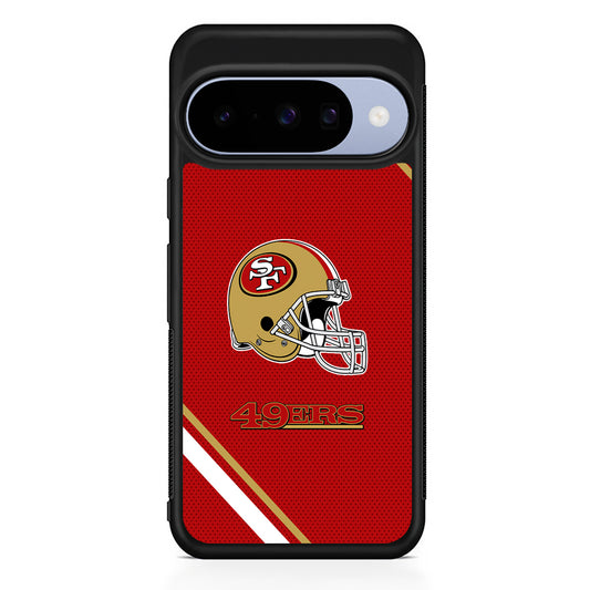 NFL San Francisco 49ers Helmet Google Pixel 10 Case | Google Pixel 10 Rubber Protective Case