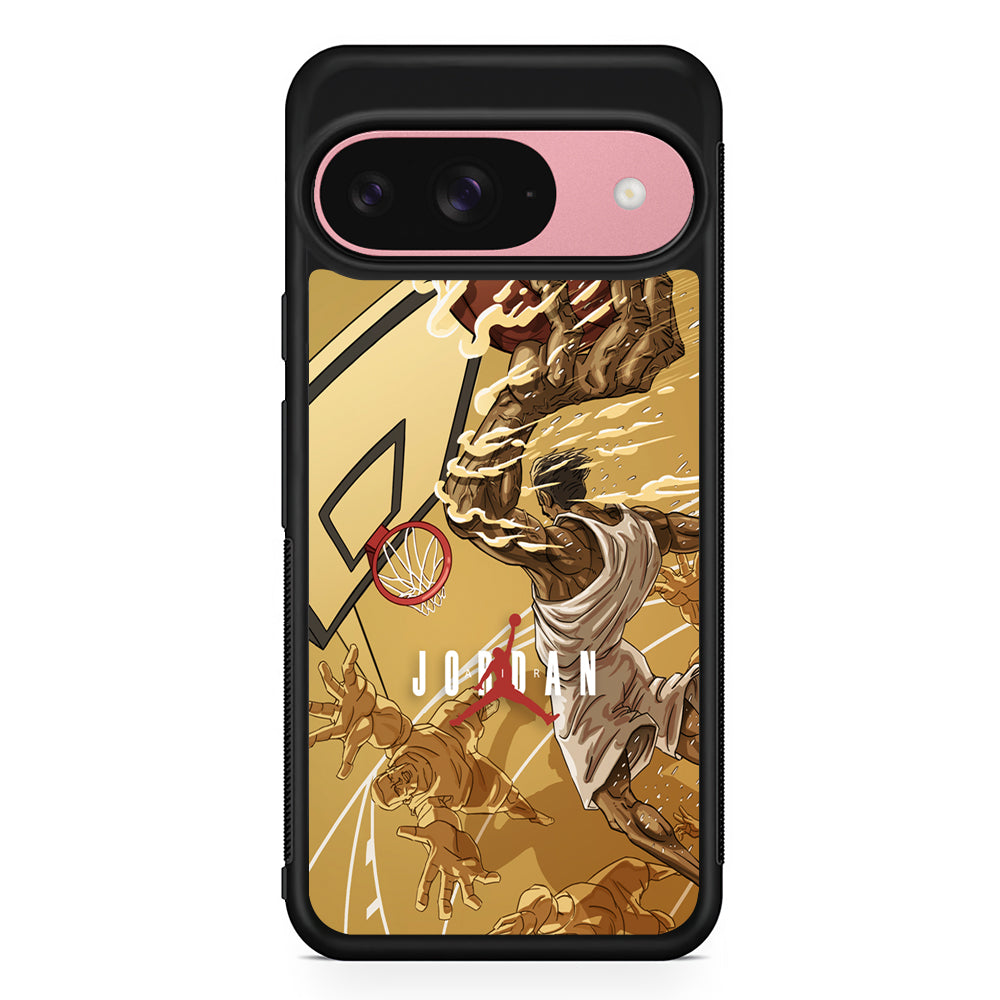 Air Jordan Golden Chance Google Pixel 9 Case | Google Pixel 9 Protective Rubber Case
