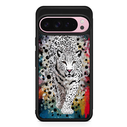 A White Leopard Painting Google Pixel 9 Pro XL Case | Protective Cover