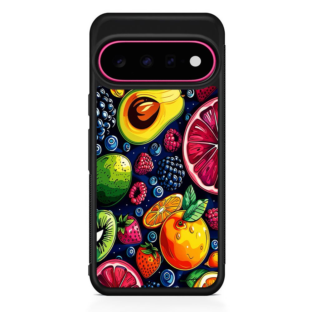 Colorful Mixed Sweet Fruits Google Pixel 11 Case | Slim Shockproof Cover