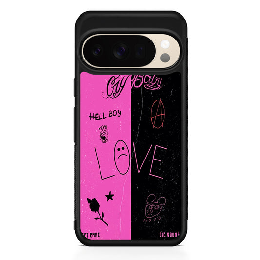 Lil Peep Pink and Black Google Pixel 10 Pro XL Case | Slim Google Pixel 10 Pro XL Protective Case