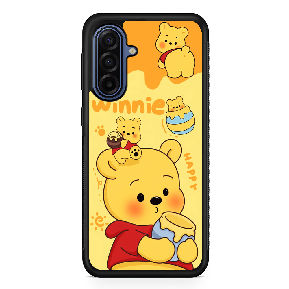 Cute Winnie The Pooh Happy Samsung Galaxy A17 Case | Slim Protective Phone Cover