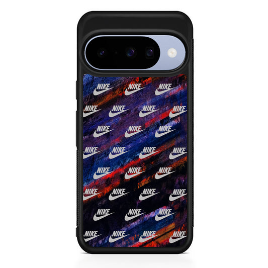 Nike Doodle Stripe Abstract Google Pixel 10 Case | Google Pixel 10 Rubber Protective Case