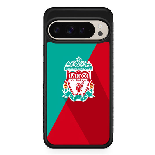 Liverpool FC Green Red Google Pixel 9 Pro Case | Slim Protective Cover