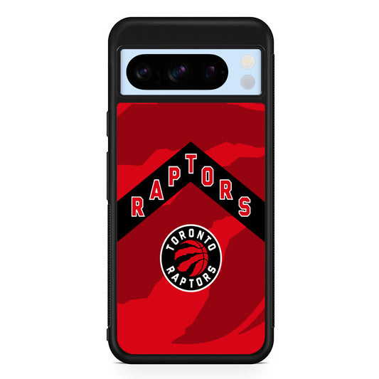 NBA Toronto Raptors Red Google Pixel 8 Pro Case | Slim Rubber Case for Google Pixel 8 Pro