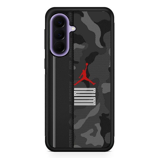 Air Jordan Emblem on Leather Samsung Galaxy A57 Case | Slim Samsung Galaxy A57 Rubber Case
