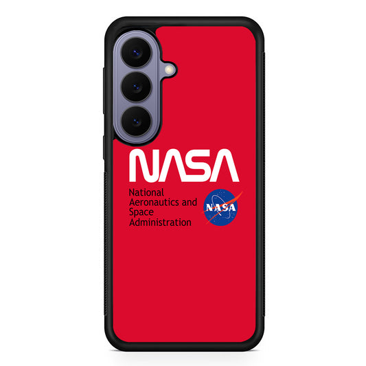 Nasa Red Authentic Samsung Galaxy S26 Case | Slim Protective Rubber Case for Samsung S26